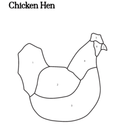 Beginner-friendly chicken stained glass pattern with simple farmhouse hen design – digital PDF template