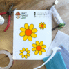 Sunflower Stained Glass Pattern | Easy DIY Floral Suncatcher Template | Beginner-Friendly Digital Glass Art