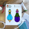 Potion vials stained glass pattern featuring multiple whimsical fantasy bottle designs for glass art projects
